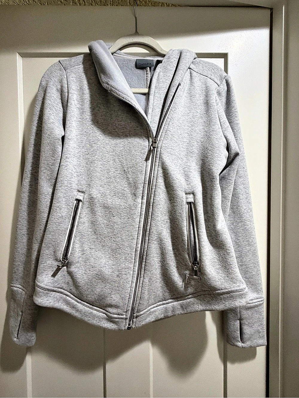 Athleta Cozy Karma Asym Hoodie Women'Small Gray Size Small